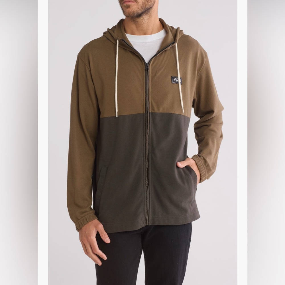 Billabong Brown Zip-Up Hoodie